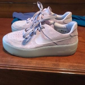 Purple suede Nike Air Force 1